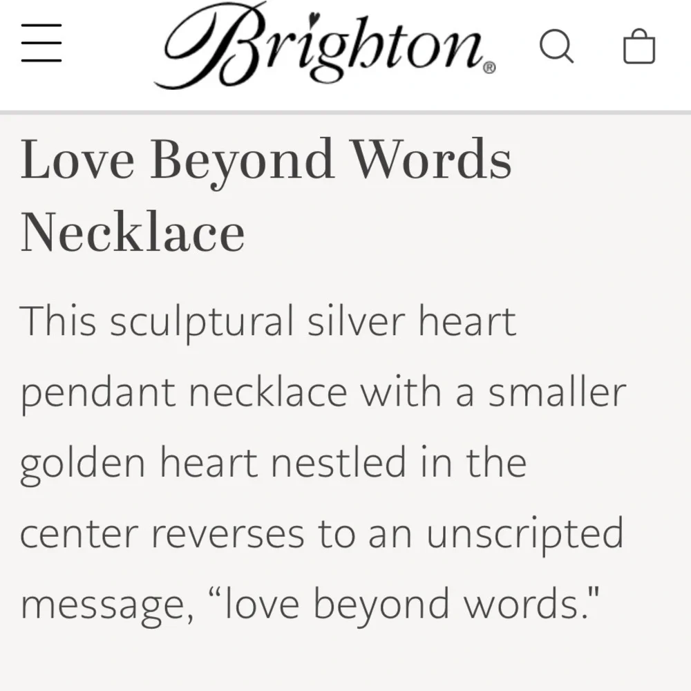 Brighton love beyond words, necklace